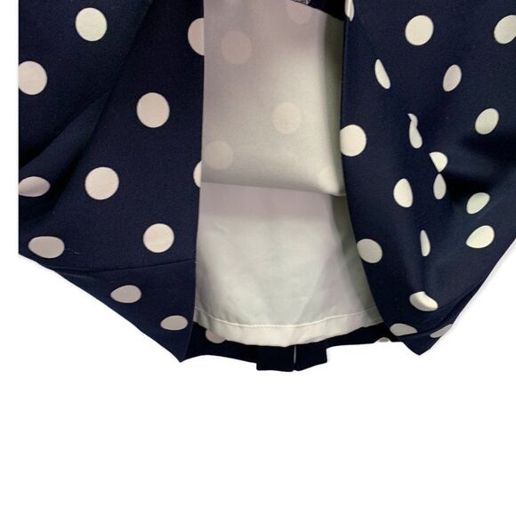 Isabella DeMarco Tahari Levine women's size 4 blue white polka dot pencil skirt - Picture 7 of 8